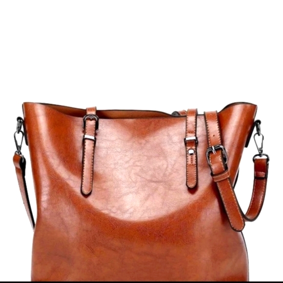 Ammie Brown Vegan Leather Tote - NWOT - Picture 2 of 5